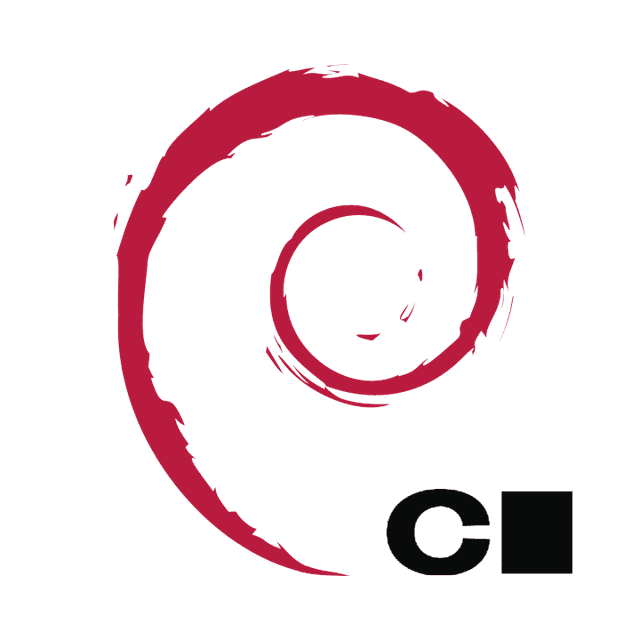 Debian Logo with Coder Logo
