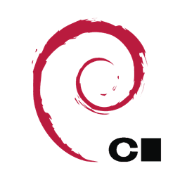 Debian Logo with Coder Logo